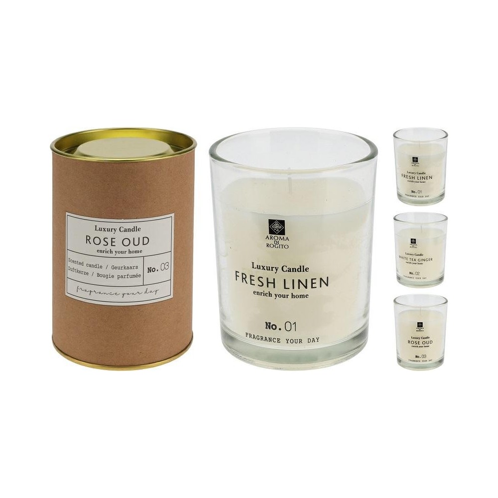 VASO VETRO C CANDELA 10CM 3ASS